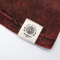 Nomad Sari Stonewashed T-Shirt - Dragon Mandala - Maroon - XL