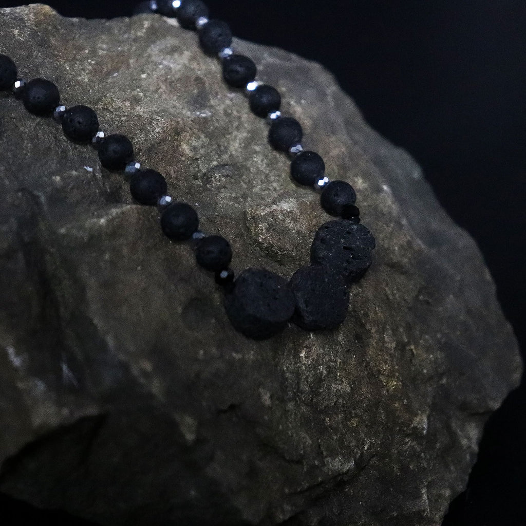 Lava Stone Necklace 42cm - Connection to Nature