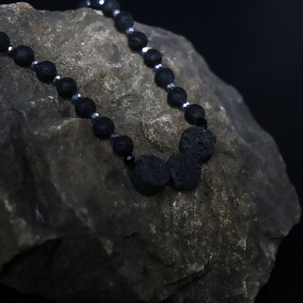 Lava Stone Necklace 42cm - Connection to Nature
