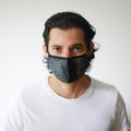 Reusable Fabric Face Covering for Adults, Black Elegance