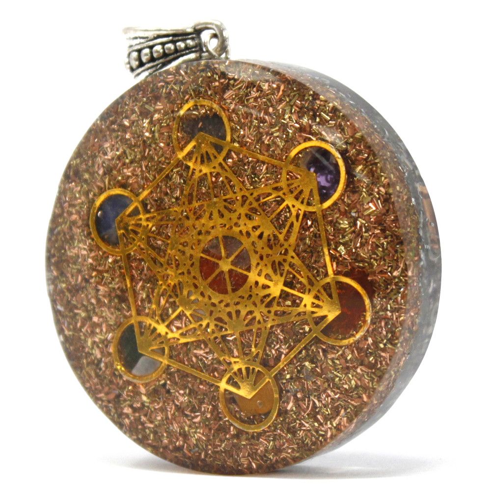 Orgonite Power Pendant - Multi Power Chakra, Large – view 7
