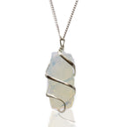Cascade Wrapped Necklace - Rough Opalite – view 2