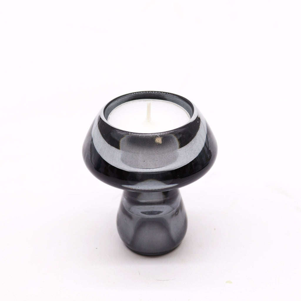 Mushroom Flip Candle Holder Set - Midnight Grey – view 3