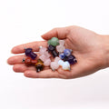 Gemstone Mushroom Pendants, Set of 12 Assorted, 20x15mm