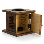 Large Mango Wood Box Oil Burner Tree of Life – view 3