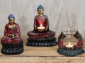 Buddha Devotee Candle Holder – Antique Style, 20 cm