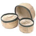 Set of 3 Natural Jute Baskets - Charcoal – view 4