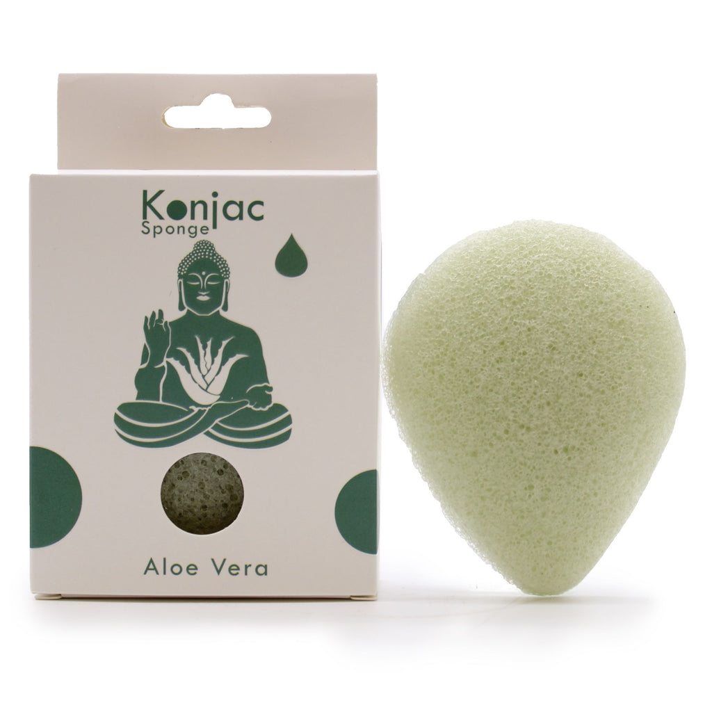 Teardrop Konjac Sponge - Aloe Vera – view 2