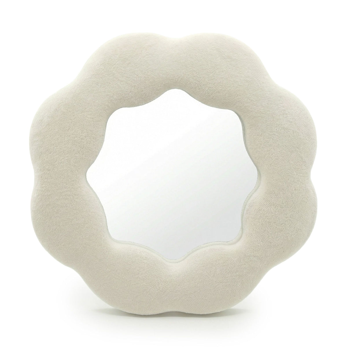 Squiggly Flower Mirror - Stone - 25.4 x 25.4 cm – view 4
