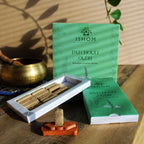 Patchouli Wood Incense Bricks Set of 15 with Burner – view 2