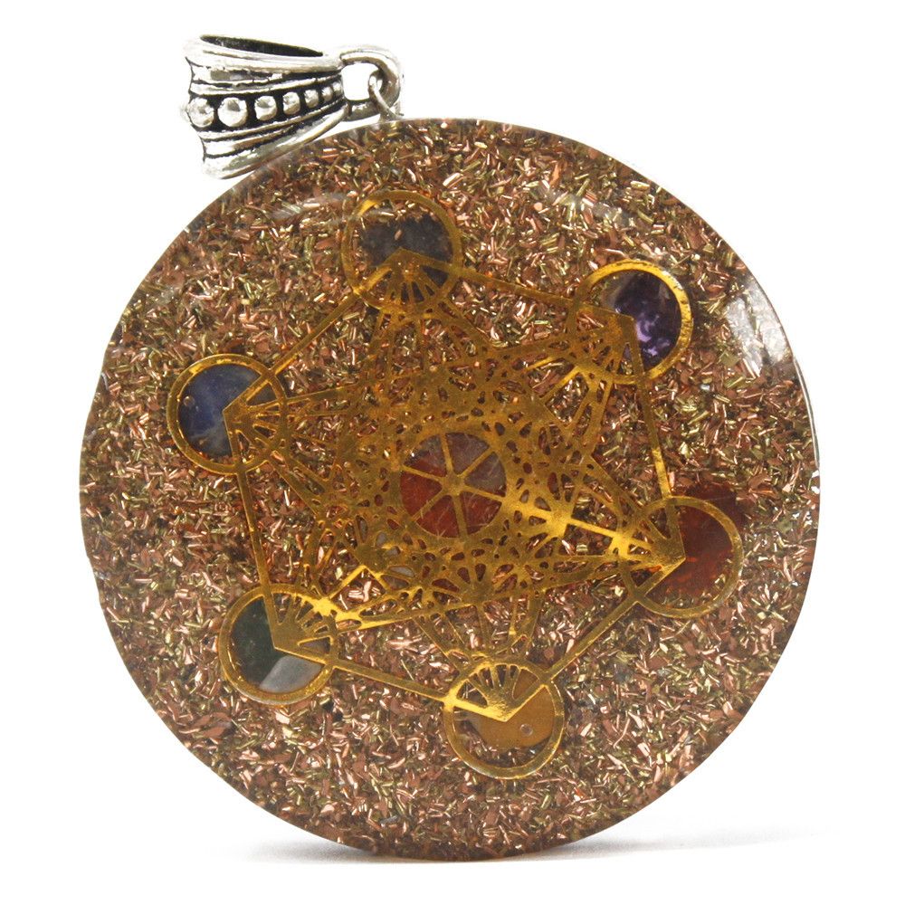 Orgonite Power Pendant - Multi Power Chakra, Large – view 2