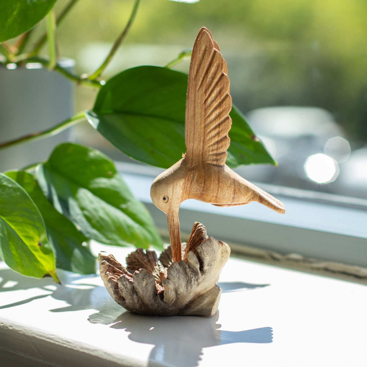 Parasite Wood Carving - Hummingbird and Nectar – view 4