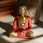 Red & Gold Buddha Statue - Medium – view 4