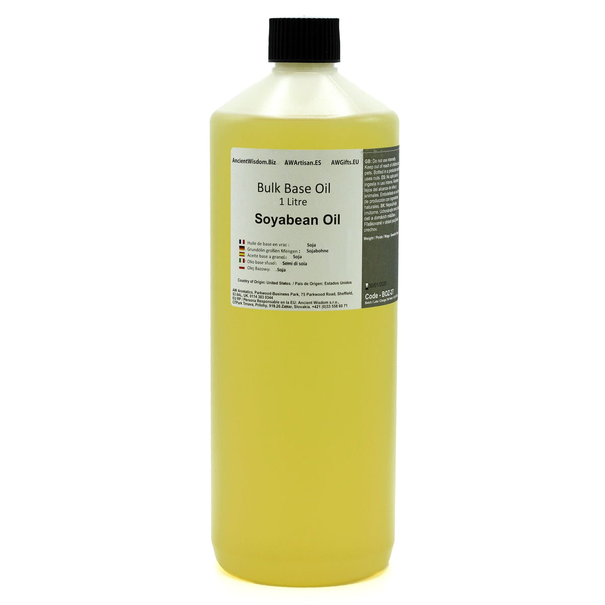Soy Bean Base Oil - 1 Litre