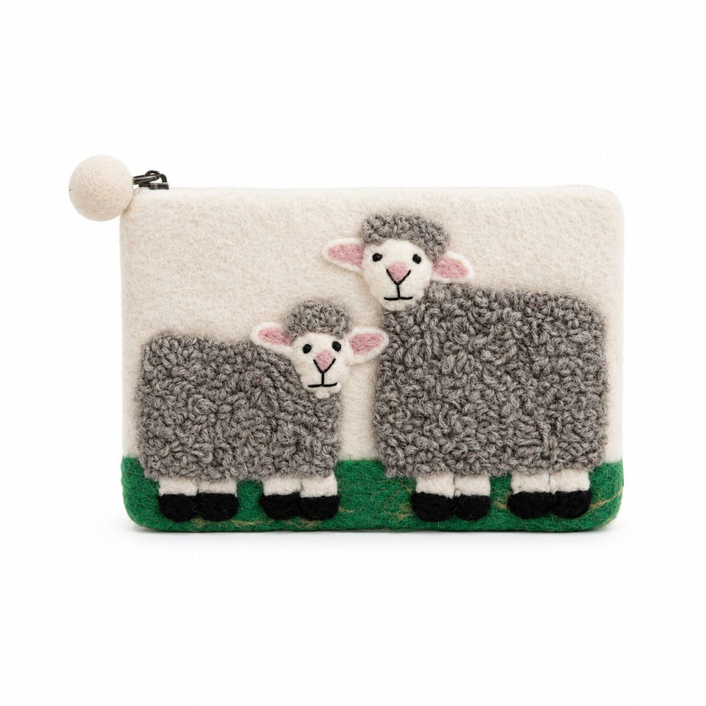 Felt Zipper Pouches - Countryside Sheep - Set of 3 – view 7