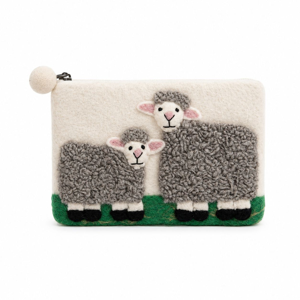 Felt Zipper Pouches - Countryside Sheep - Set of 3 – view 7