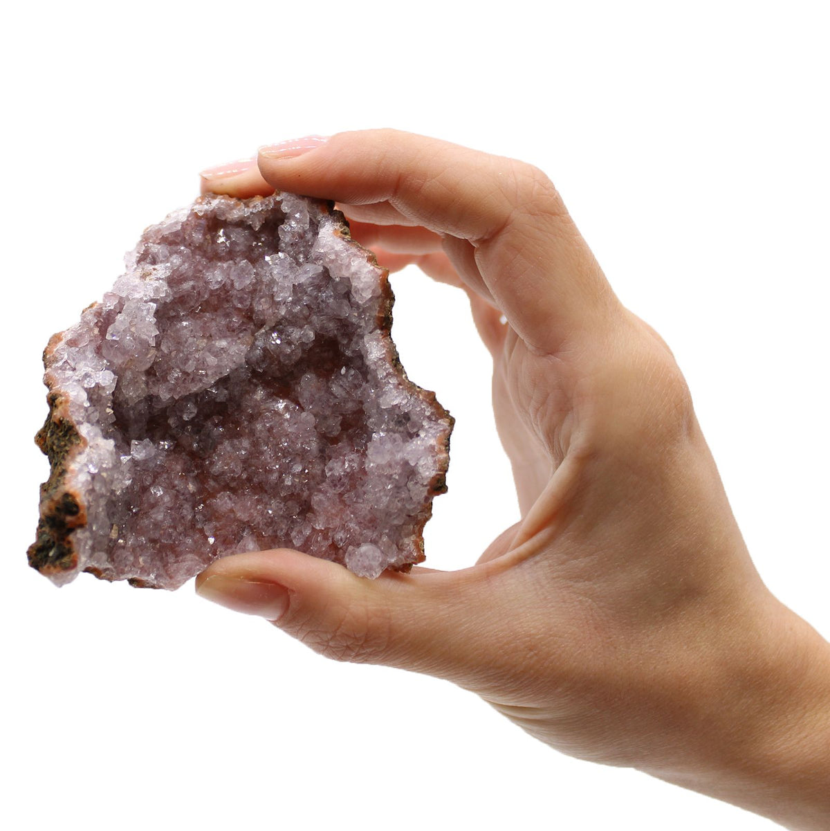 Amethyst Mineral Specimens Tray, Approx 20 Pieces