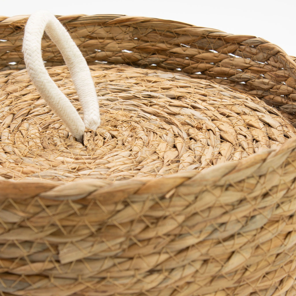 Seagrass Round Baskets with Lids, Set of 3 – view 7