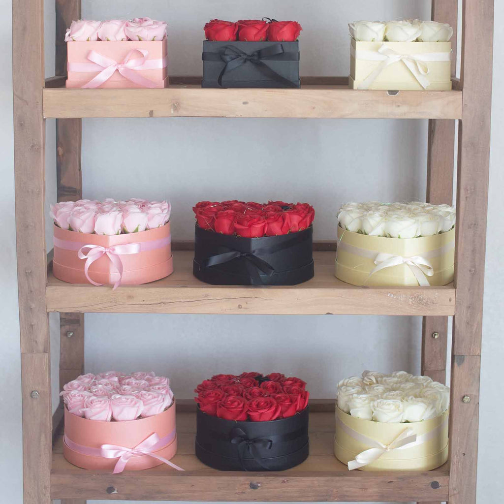 9 Pink Soap Roses Square Gift Box – view 12