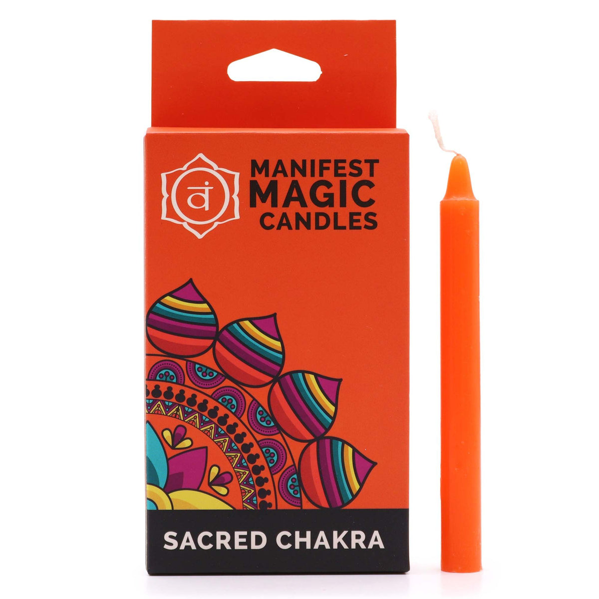 Manifest Magic Candles Pack of 12 - Orange Sacral Chakra