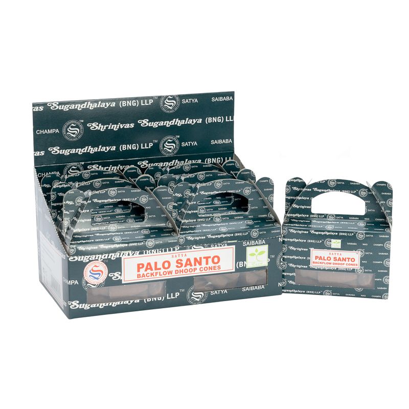 Satya Palo Santo Backflow Dhoop Cones, Pack of 24