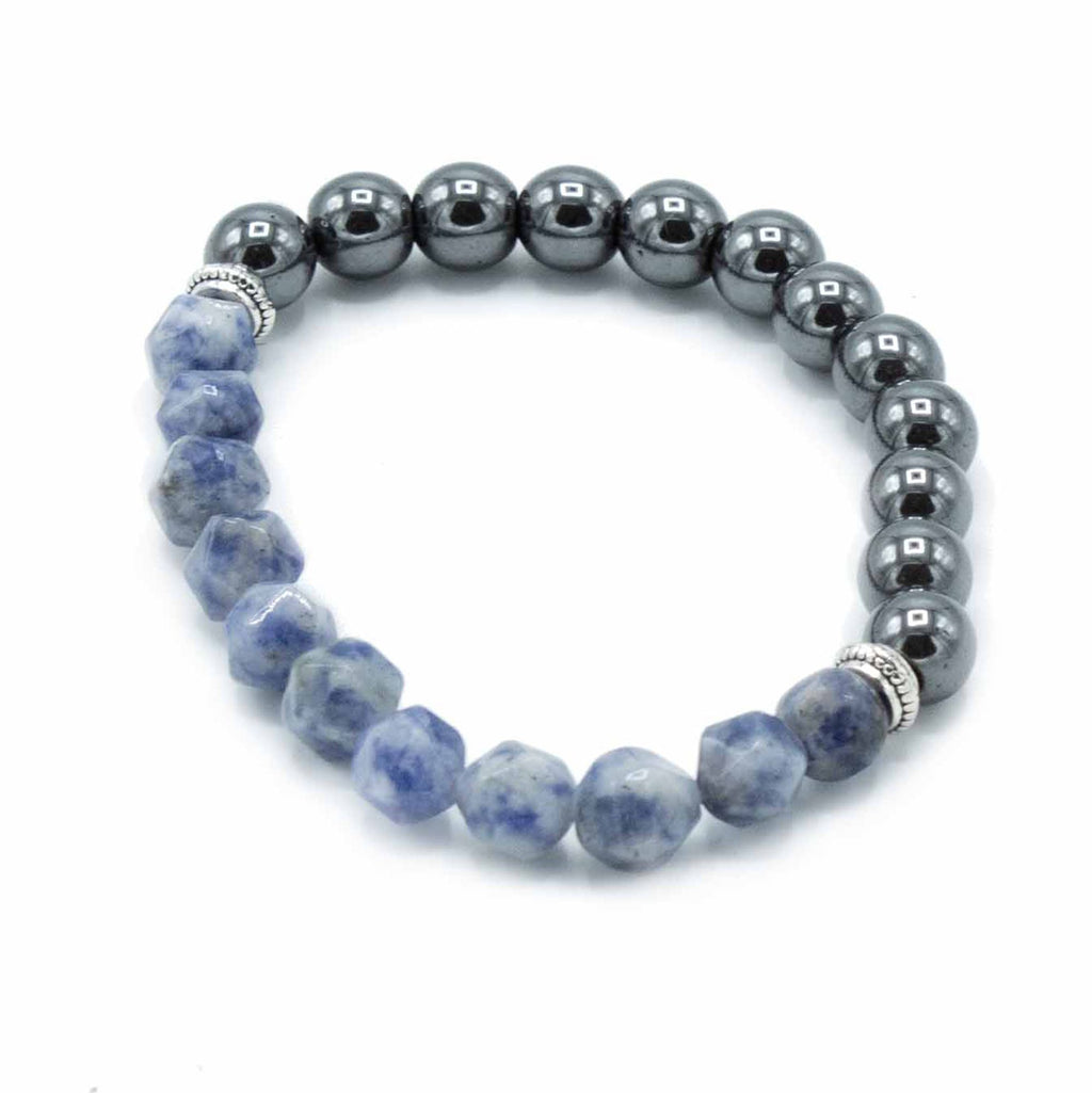 Faceted Gemstone Bracelet - Sodalite