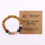 Cedarwood & Seven Chakra Bangle – view 2