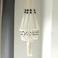 Large Beaded Macrame Plant Hanger, 77cm
