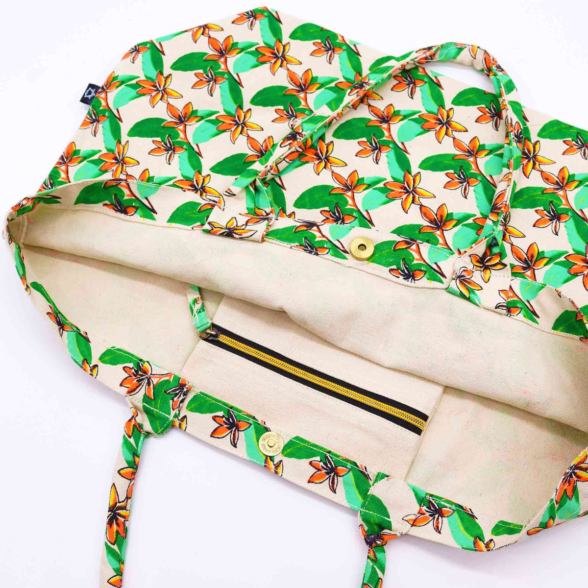 Big Bright Bag - Frangipani Floral Print – view 4