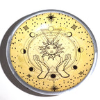 Triple Leg Enamelled Offering Plate - Hands and Sun – view 3