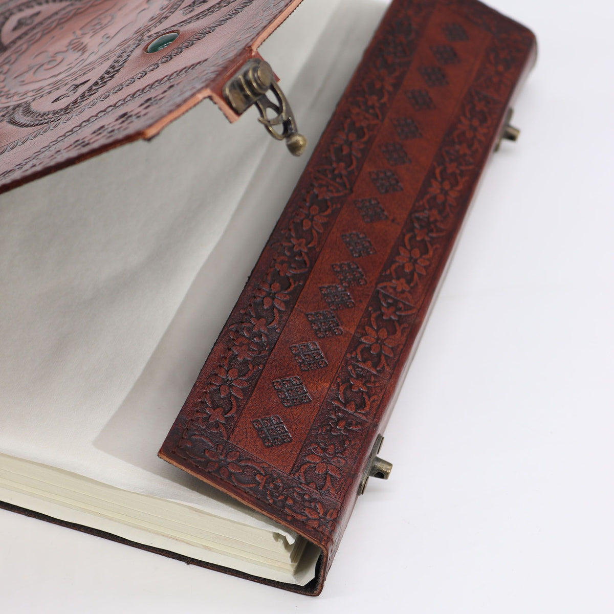 Huge Dragon Mandala Leather Book, 100 Pages – 25x34 cm – view 5