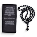 Black Lava Stone Necklace - Renewal & Rebirth