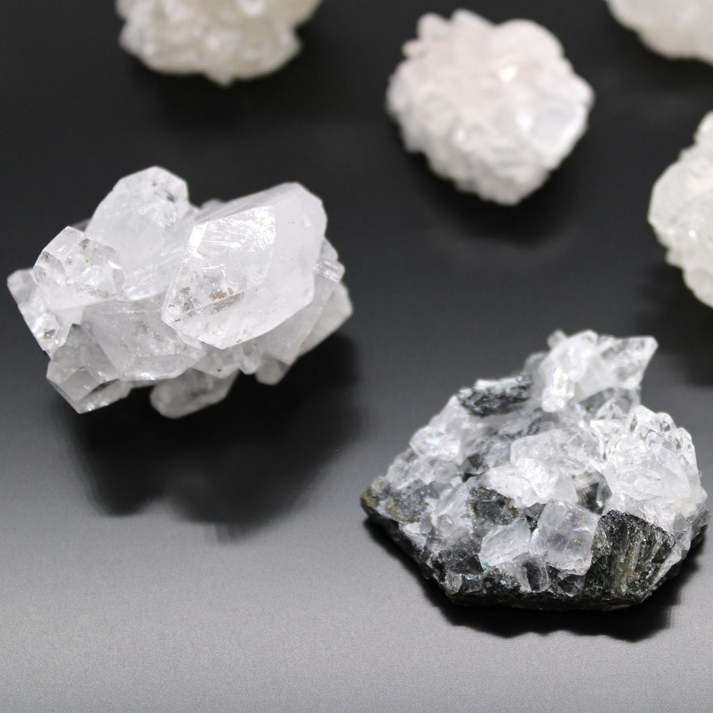 White Apophyllite Cluster Specimens 20-30mm, Set of 6 – view 7