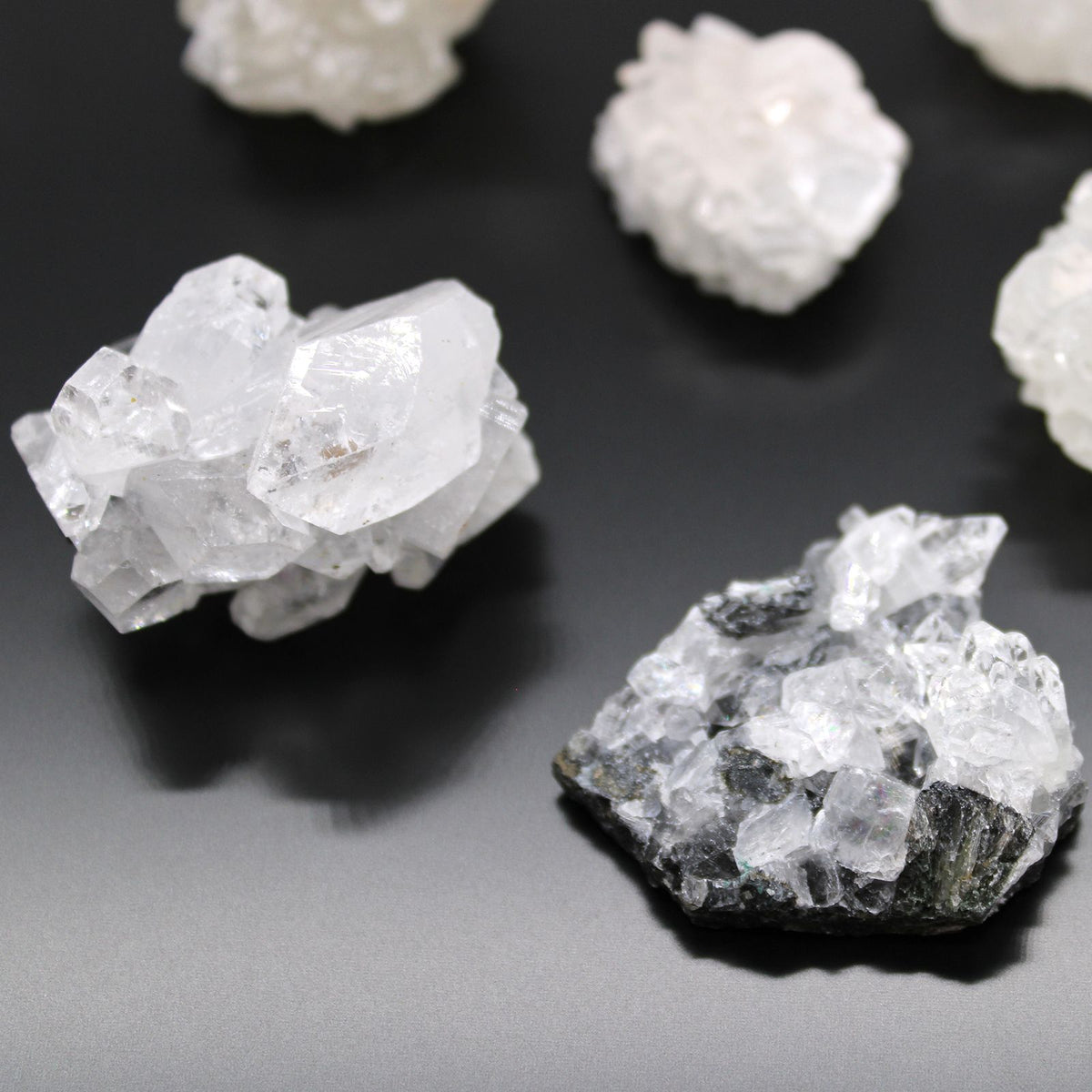 White Apophyllite Cluster Specimens 20-30mm, Set of 6 – view 7