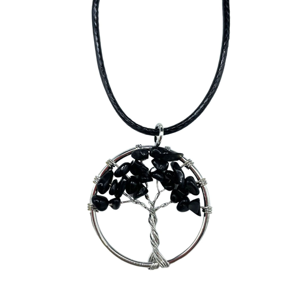 Tree of Life Pendant - Black Agate – view 5