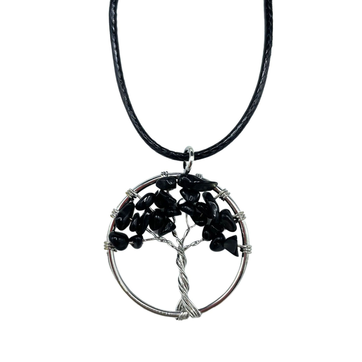 Tree of Life Pendant - Black Agate – view 5