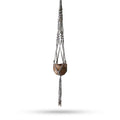 Beaded Macrame Plant Hanger - Beige, 1m