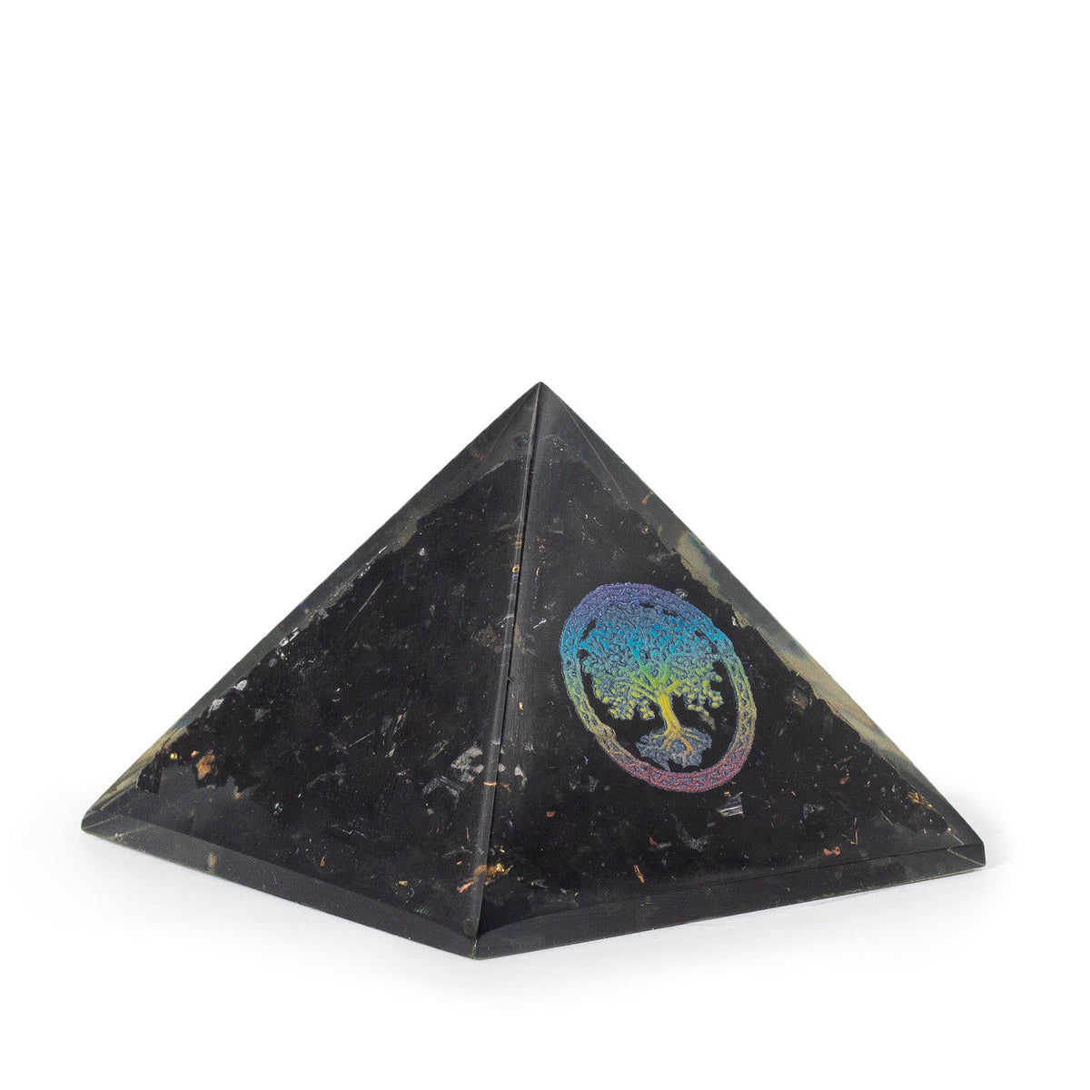 Small Orgonite Pyramid 5.5x4.5cm - Tree of Life, Black Tourmaline – view 2
