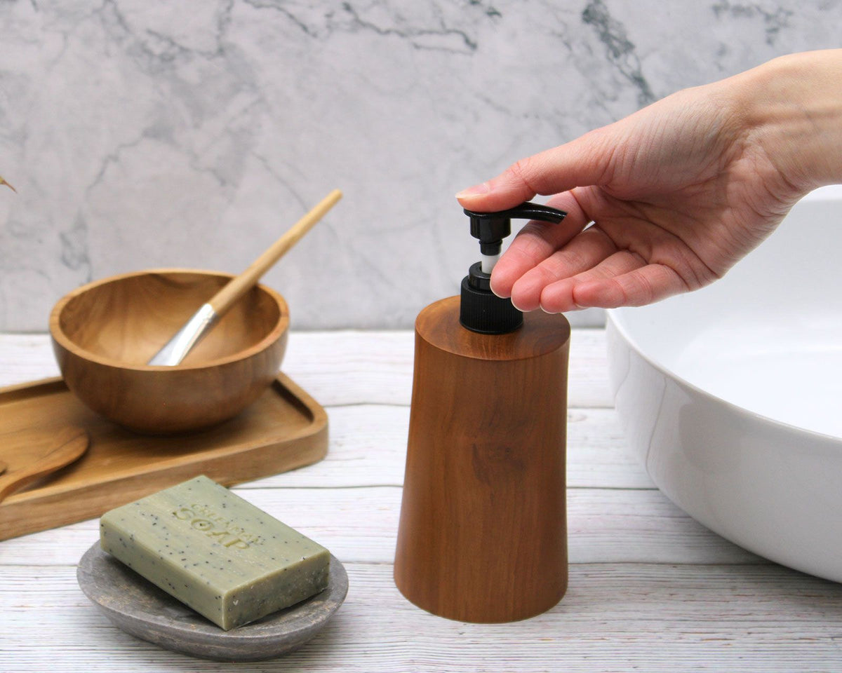 Natural Teakwood Soap Dispenser - Taper – view 13