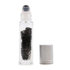 Black Tourmaline Roller Bottle with Silver Cap, 5ml – view 3