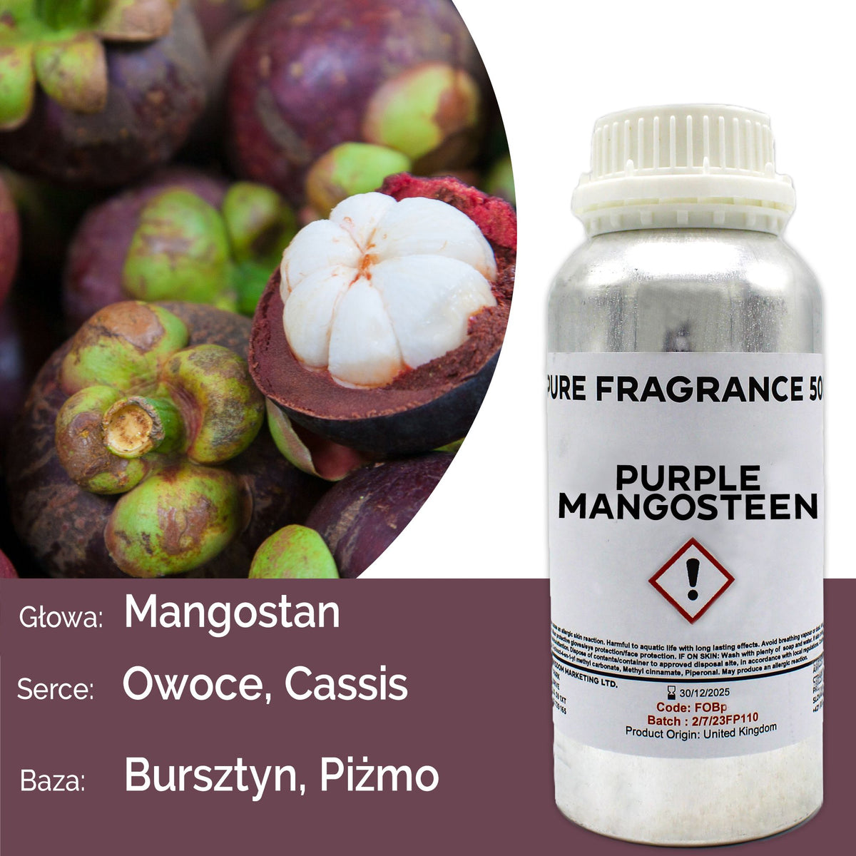 Purple Mangosteen Pure Fragrance Oil - 500ml – view 3