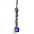 Pyrite Stone and Bead Hanging Pendant with Evil Eye – view 2