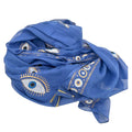 Nomad Sari Pareo in Rich Blue & Gold Evil Eye Design