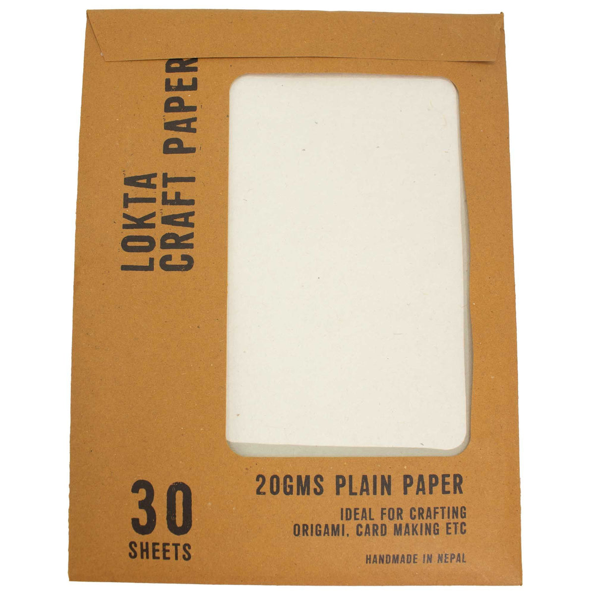 A4 Lokta Paper Pack, 20gsm Plain, 30 Sheets – view 2