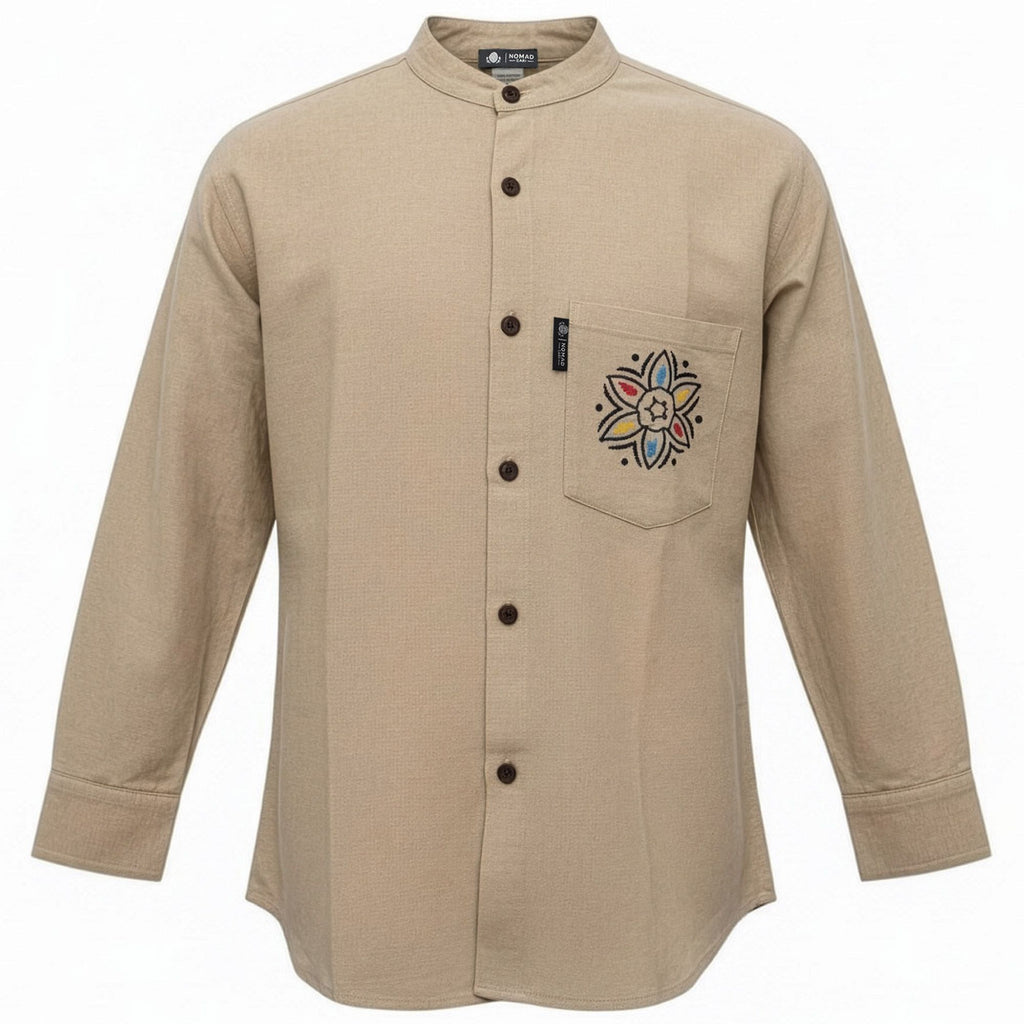 Nomad Sari Kathmandu Shirt - Stone - XXL – view 3