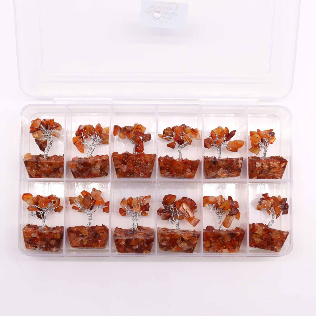 Mini Gemstone Tree on Orgonite Base, Carnelian – view 6