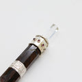 Bloodroot Sovereign Wand - Extra Long Jasper Wand with Ball Top - 26cm