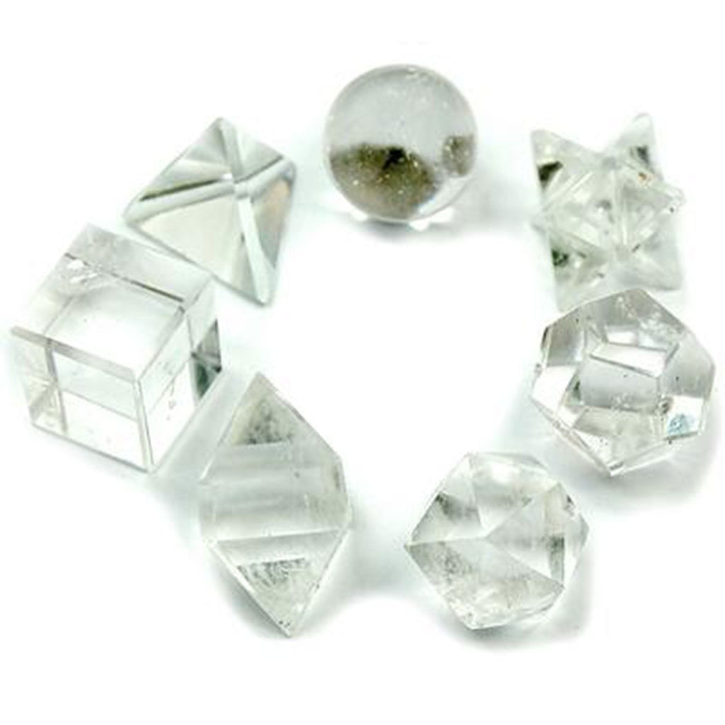 Geometric Crystal Set of Seven Pieces – view 4