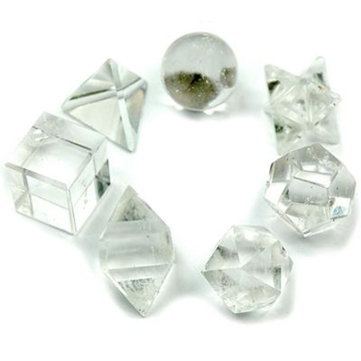 Geometric Crystal Set of Seven Pieces – view 4