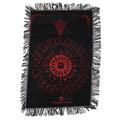 Ancient Witch Sun Face Pendulum Cloth - Black & Blood Red